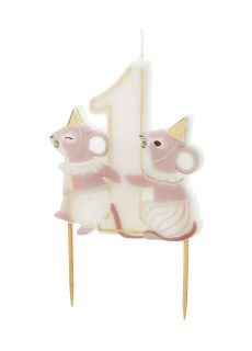 �wieczka urodzinowa na roczek MYSZKI �wieczka na roczek  dekoracja tortu roczek �wieczka na pierwsze urodziny