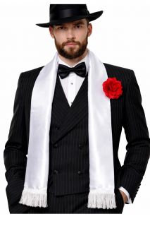 Szalik bia�y lata 20. bia�y szalik m�ski