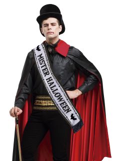 Halloweenowa szarfa MISTER HALLOWEEN gadety na halloween halloween gadety gadety halloweenowe dodatek do stroju