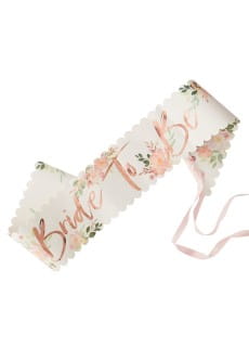 Szarfa dla panny modej FLORAL Bride to be