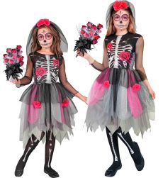 Str�j dla dziewczynki DIA DE LOS MUERTOS - 116cm