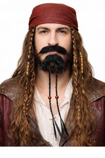 Sztuczne w�sy i broda ZAROST PIRACKI