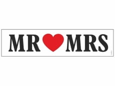 Tablica rejestracyjna do lubu MR & MRS (1szt.)