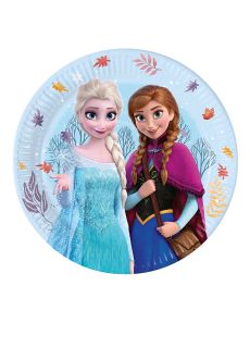 Papierowe talerzyki KRAINA LODU 23cm (8szt.)