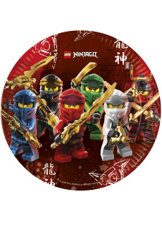 Jednorazowe talerzyki LEGO NINJAGO 23cm (8szt.) 