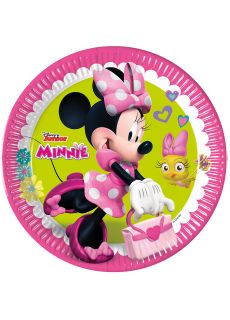 Jednorazowe talerzyki MYSZKA MINNIE 23cm (8szt.)