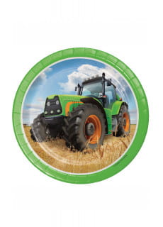 Talerzyki TRAKTOR 18cm (8szt.)