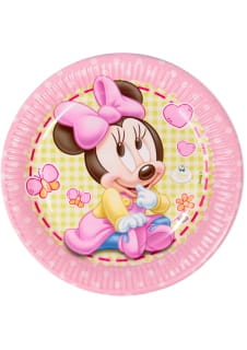 Talerzyki jednorazowe na roczek MAA MINNIE 23cm (8szt.)