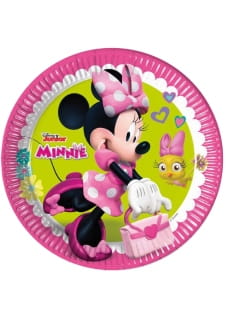 Jednorazowe talerzyki MYSZKA MINNIE 23cm (8szt.)