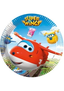 Talerzyki jednorazowe dla dzieci SUPER WINGS 23cm (8szt.)