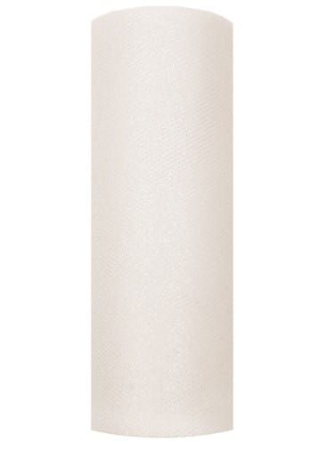 Tiul GLITTERY kremowy 15cm x 9m