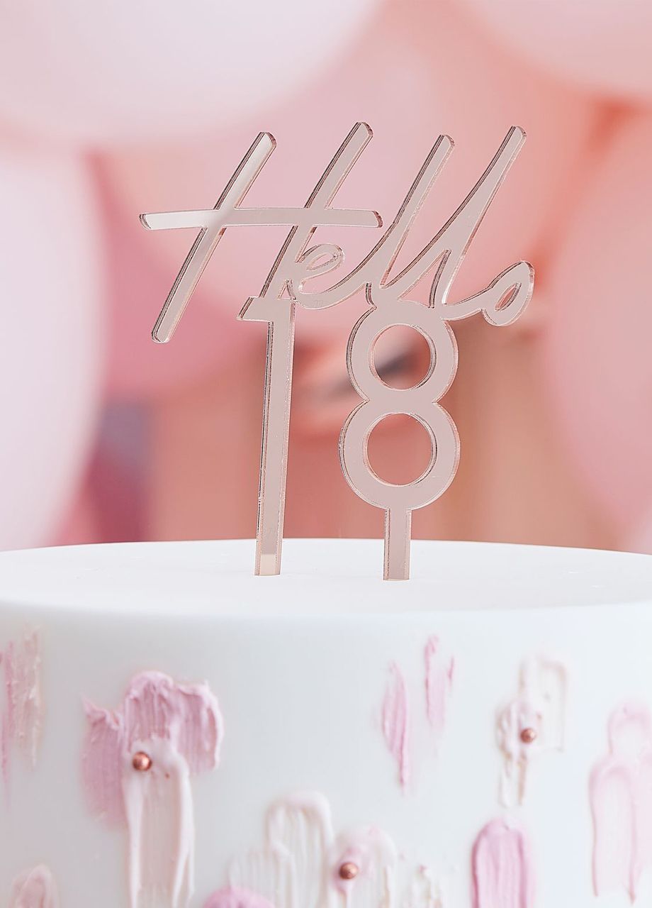 Topper na tort 18 urodziny HELLO 18