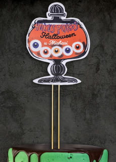 Topper personalizowany HOKUS POKUS ozdoba na Halloween