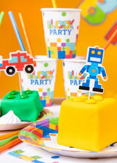 Toppery na tort KLOCKI (5 szt.) 