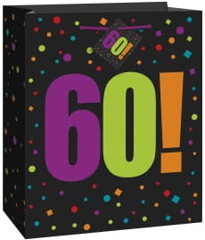 Torebka na prezent 60 URODZINY HAPPY
