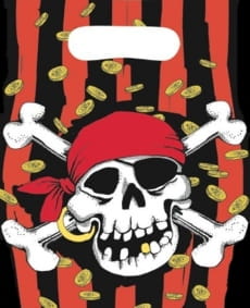Torebki na upominki JOLLY ROGER (6szt.)
