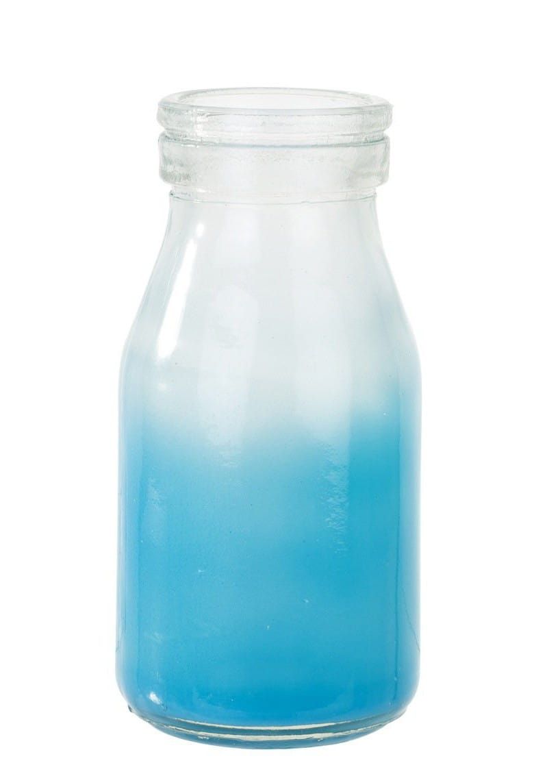 Wazon buteleczka szklana OMBRE niebieskie 12cm