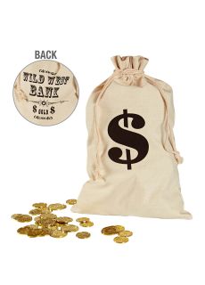 Worek na pieni�dze SAKIEWKA KOWBOJSKA dodatek do kostiumu rekwizyt do przebrania