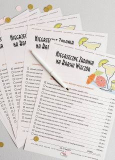 Zadania na wieczr panieski (6szt.)