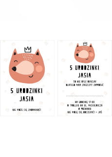 Zaproszenia na urodziny dziecka personalizowane MI