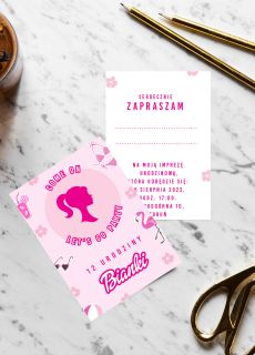 Zaproszenia BARBIE