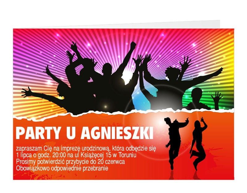Personalizowane zaproszenia PARTY