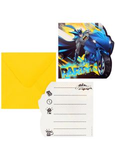 Zaproszenia BATMAN 6szt.