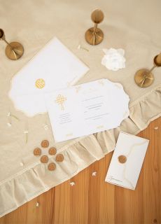 Zaproszenia z piecz�ci� na Komuni� �wi�t� IHS zaproszenia na komuni� zaproszenie komunijne