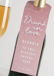 Zawieszki na alkohol DRUNK IN LOVE wieczr panieski (4szt.)