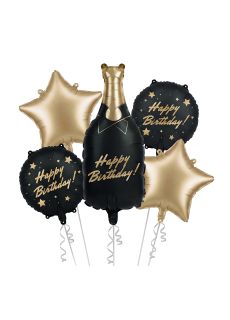Zestaw balon�w HAPPY BIRTHDAY 5 szt. 