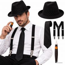 Zestaw m�skich akcesori�w BOSS MAFII lata 20.