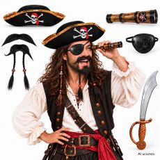 M�ski zestaw PIRATA 5 el.
