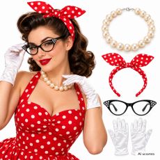Zestaw RETRO LADY lata 50.