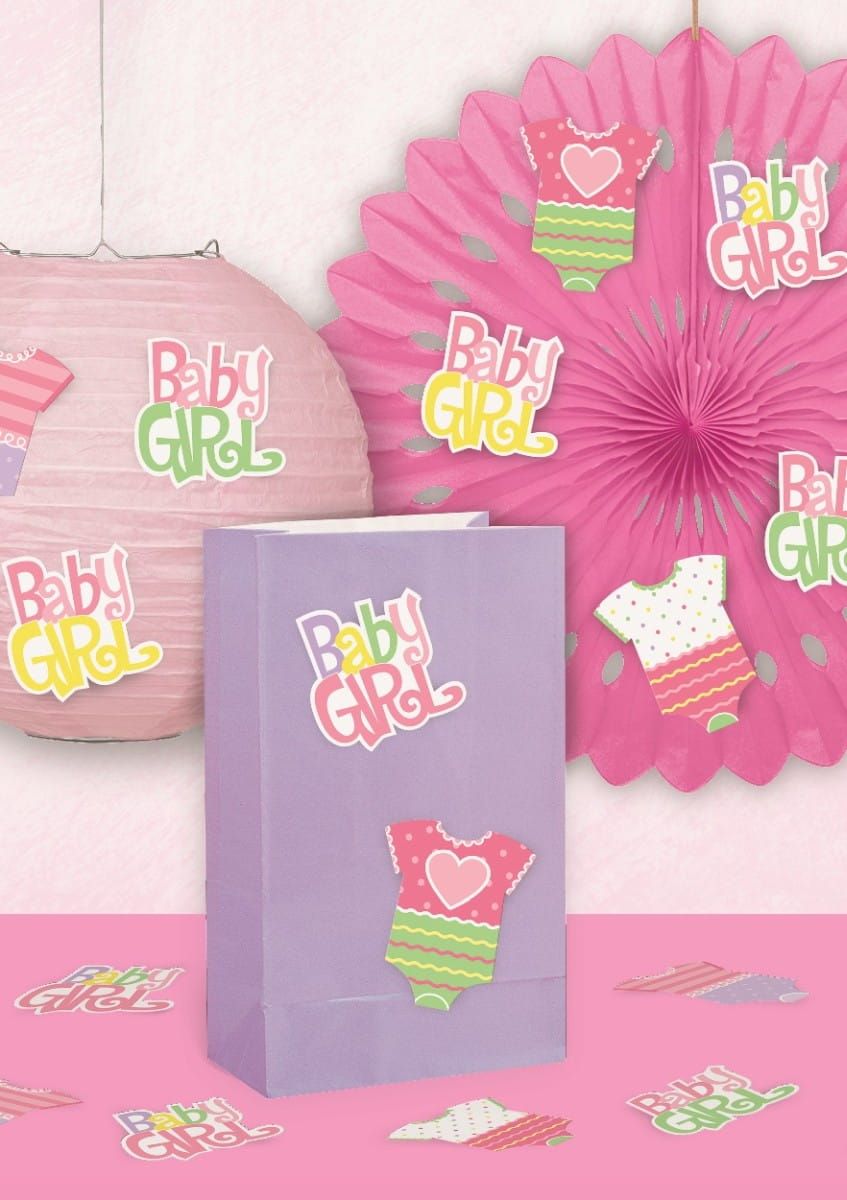 Zestaw dekoracji na baby shower BABY GIRL