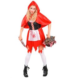 Str�j na Halloween CZERWONY KAPTUREK ZOMBIE - S