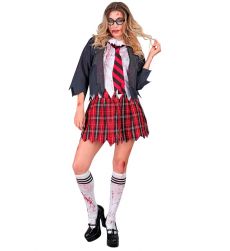 Damski str�j na Halloween UCZENNICA ZOMBIE - S