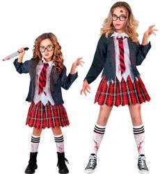 Str�j dla dziewczynki na Halloween ZOMBIE GIRL 116cm