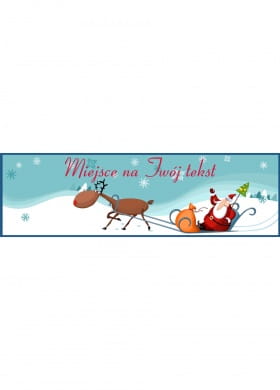 Baner �wi�teczny z napisem BANER PERSONALIZOWANY