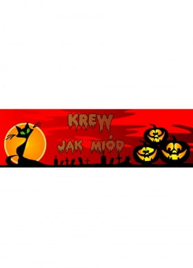 Baner powitalny dekoracja na imprez� HALLOWEEN