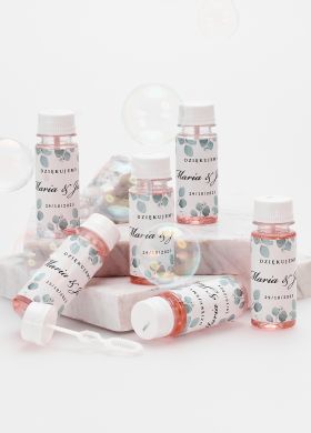 Personalizowane bańki mydlane PODZIĘKOWANIA ŚLUBNE Personalizowane bańki mydlane PODZIĘKOWANIA ŚLUBNE