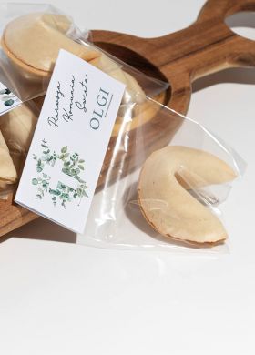 Ciasteczka z wróżbą PODZIĘKOWANIA KOMUNIJNE dla gości Ciasteczka z wróżbą PODZIĘKOWANIA KOMUNIJNE dla gości