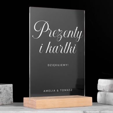 Dekoracja weselna MIEJSCE NA PREZENTY Dekoracja weselna MIEJSCE NA PREZENTY