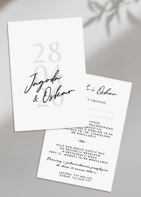 Eleganckie zaproszenia �lubne z personalizacj� zaproszenia na �lub papeteria �lubna zaproszenia �lubne