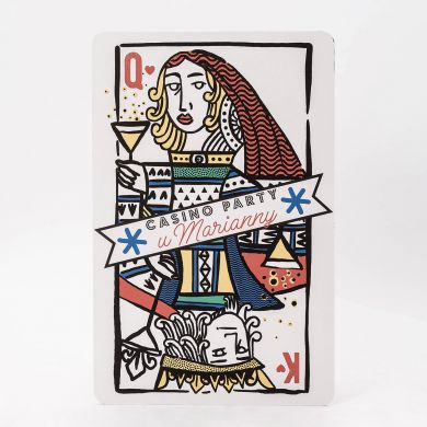 Foto ramka do zdjęć KARTA dama kier Foto ramka do zdjęć KARTA dama kier
