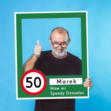 Foto ramka na 50 urodziny ZNAK
