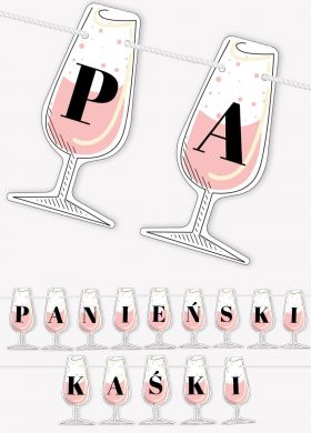 Girlanda personalizowana BUBBLE PARTY girlanda z napisem 17-24 znaki Girlanda personalizowana BUBBLE PARTY girlanda z napisem 17-24 znaki