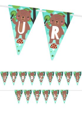 Personalizowana GIRLANDA ZWIERZ�TA LE�NE 17-24 znaki