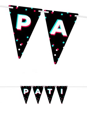 Girlanda na urodziny nastolatków W STYLU TikTok 4-8 znaków Girlanda na urodziny nastolatków W STYLU TikTok 4-8 znaków