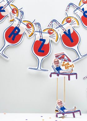 Girlanda personalizowana EMERYTURA dekoracja na imprezę emerytalną 17-24 znaki Girlanda personalizowana EMERYTURA dekoracja na imprezę emerytalną 17-24 znaki