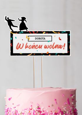 Personalizowany topper na TORT ROZWODOWY Personalizowany topper na TORT ROZWODOWY